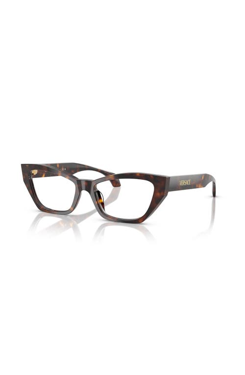 Versace 52mm Cat Eye Optical Glasses In Black