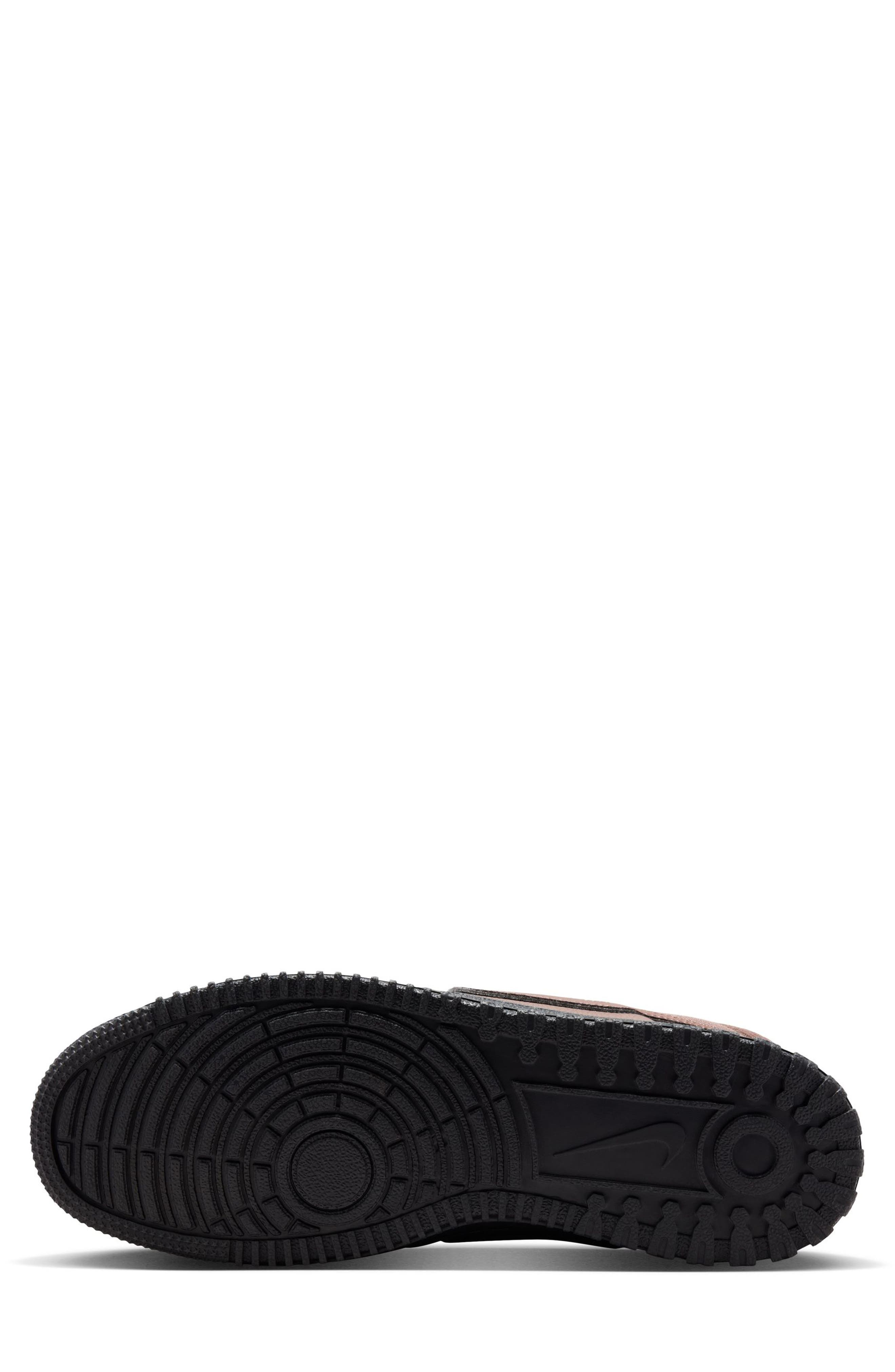 Nike Court Vision Mid Winter Sneaker, Alternate, color, Dark Hazel/ Black