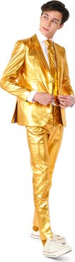OppoSuits Kids' Groovy Golden Metallic Two-Piece Suit & Tie