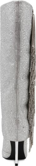 Sanya Rhinestone Fringe Knee High Boot