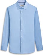 Bugatchi Jimmy OoohCotton® Herringbone Button-Up Shirt