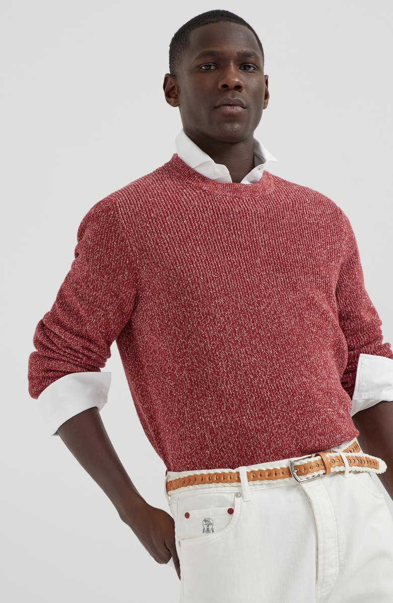 Brunello Cucinelli Chiné sweater, Alternate, color,