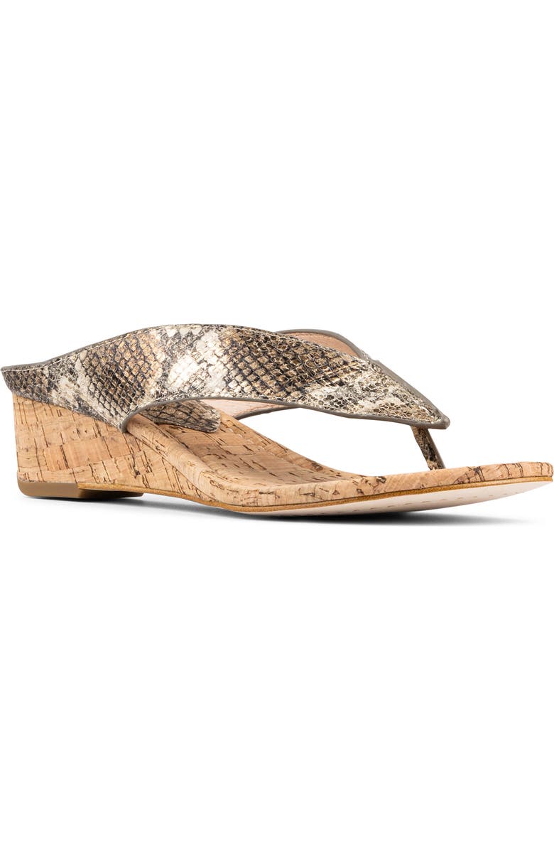 Donald Pliner Wedge Flip Flop, Main, color, Platino