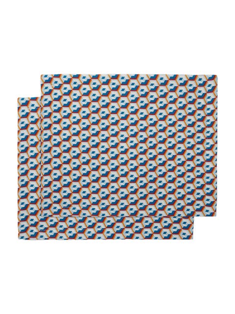 Placemats Set Of 2 (35X45) Cubi Blue