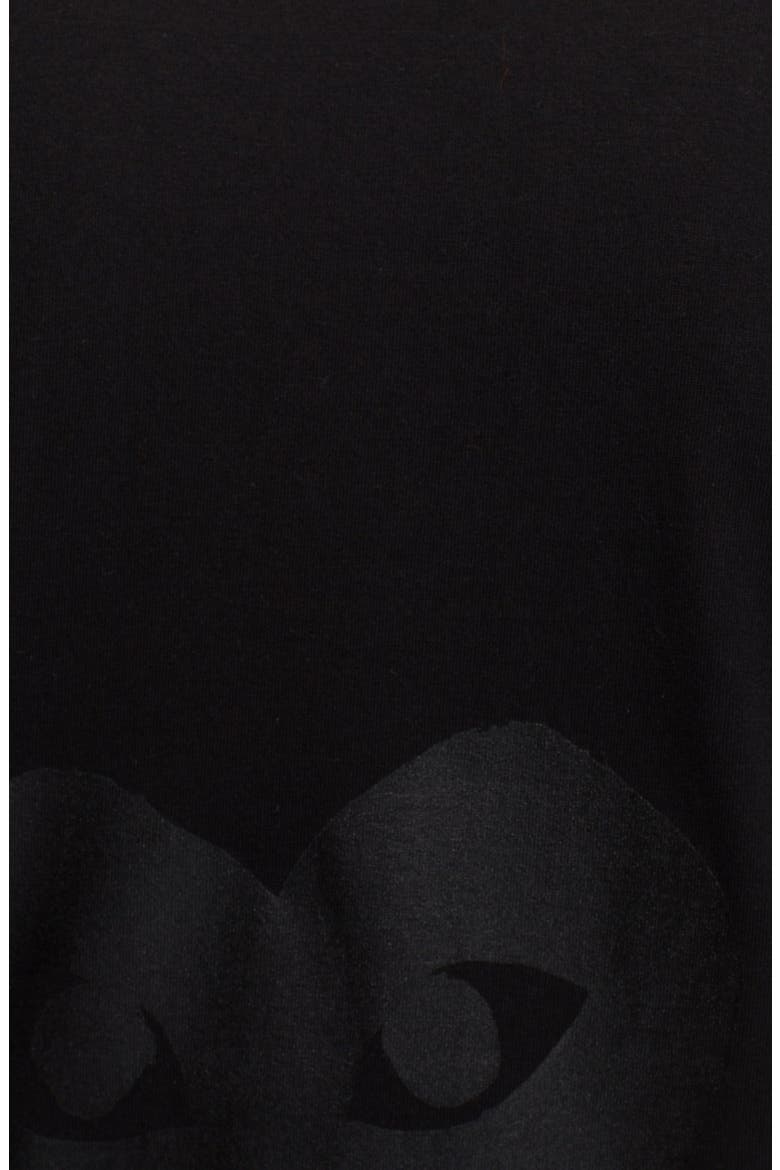 Inverted Heart Print T-Shirt, Alternate, color, BLACK