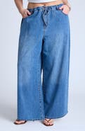 ELOQUII Drawstring Waist Lightweight Jean