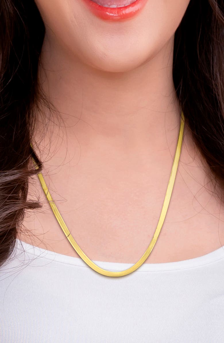 DELMAR Herringbone Chain Necklace, Alternate, color, 