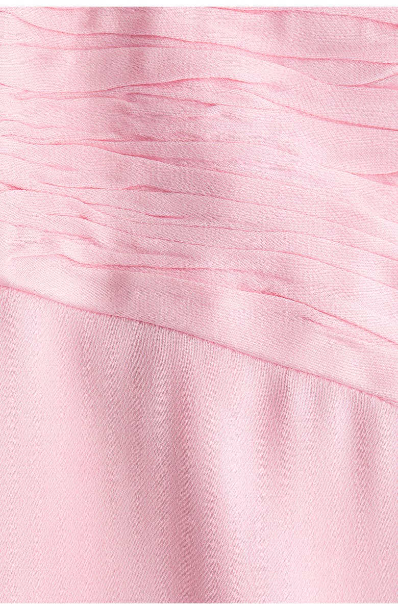 H&M Cowl-neck Satin Dress, Alternate, color, Light Pink