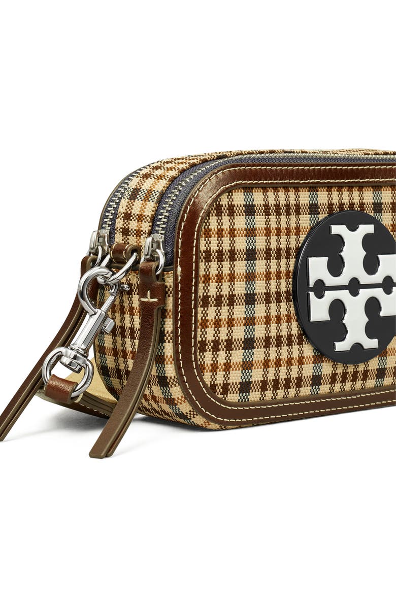 Tory Burch Mini Miller Plaid Crossbody Bag, Alternate, color,