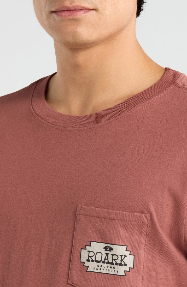 Roark Gaucho Cotton Graphic Pocket T-Shirt, Alternate, color, Red Clay