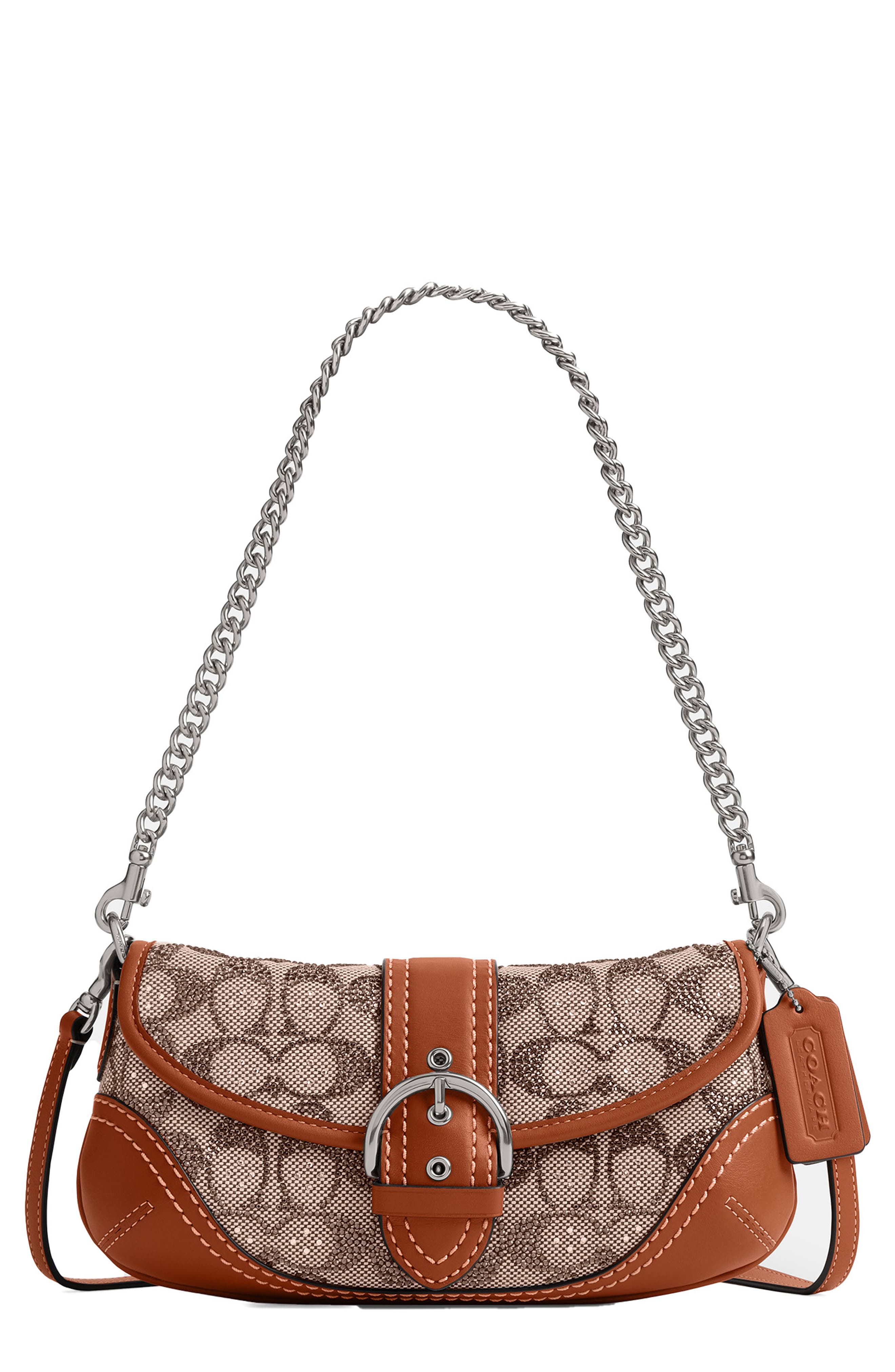 COACH Soho 25 Crystal Signature Jacquard Shoulder Bag | Nordstrom