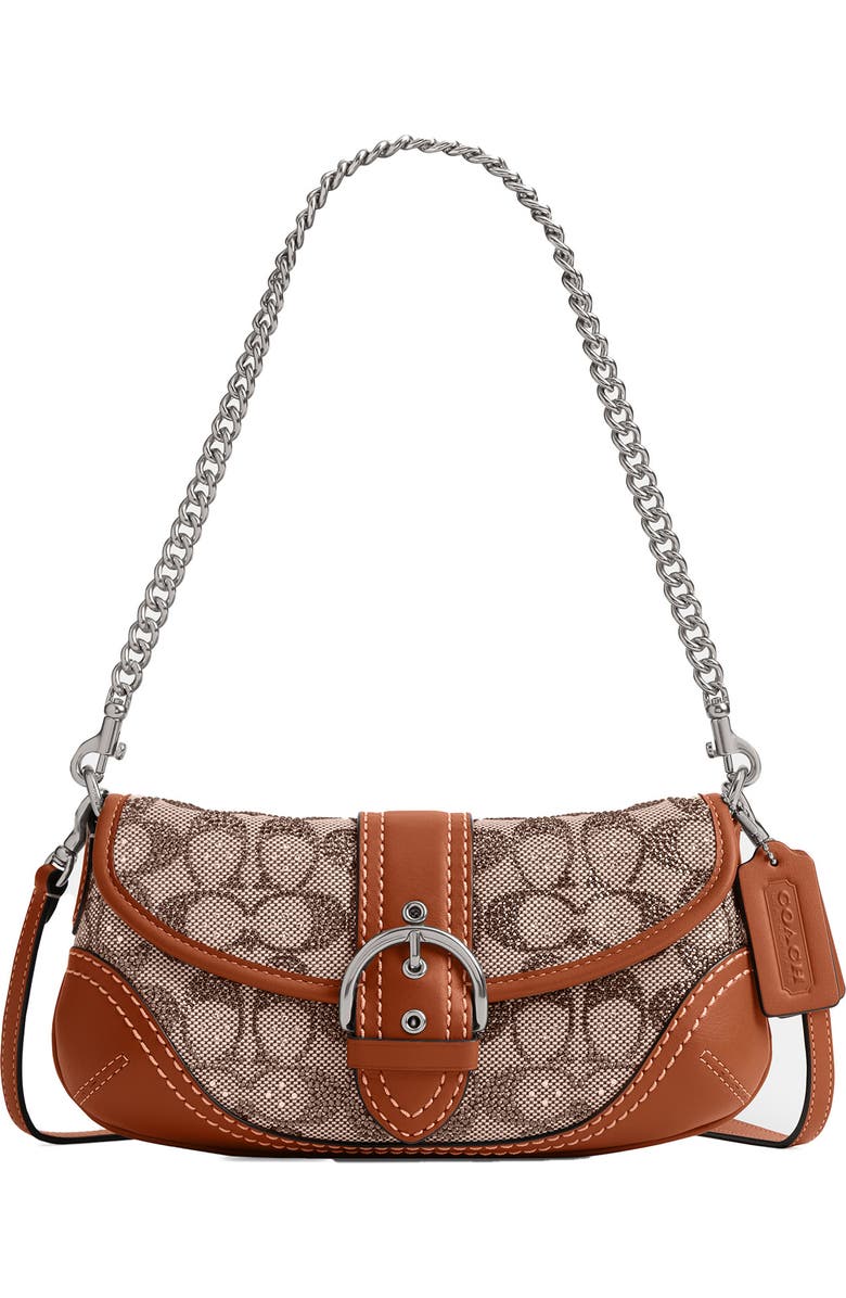 COACH Soho 25 Crystal Signature Jacquard Shoulder Bag, Main, color,