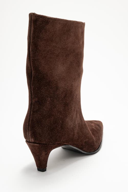 Forever & Always Shoes Aleo Leather Pointed Toe Boot In Brown