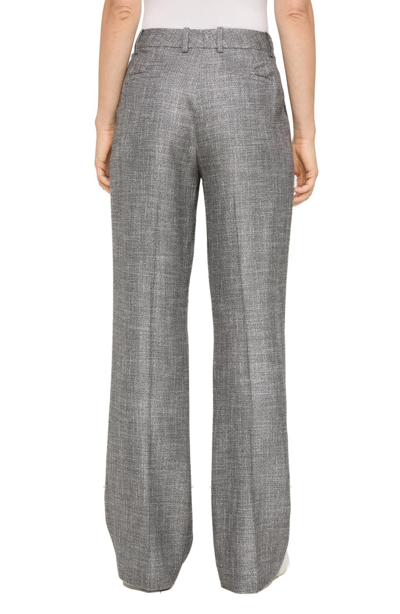 Lafayette 148 New York Gates Twill Straight Leg Trousers, Alternate, color, Black Multi