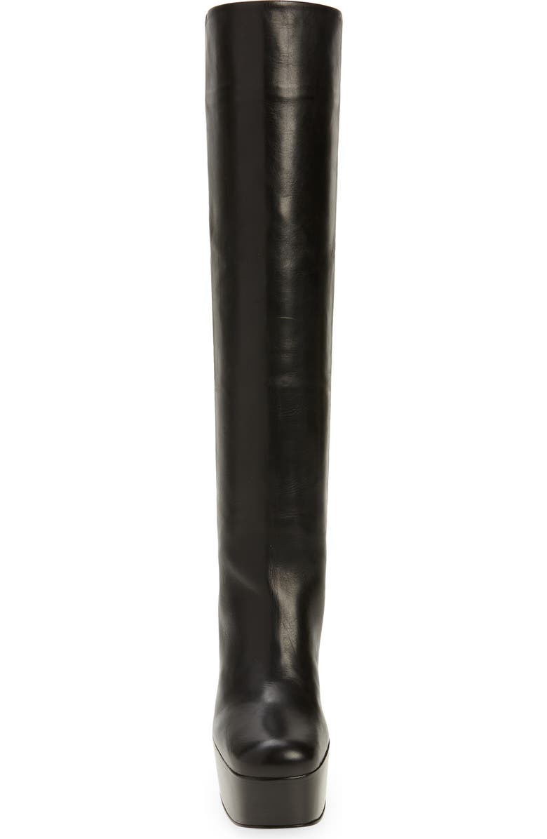 Prada Square Toe Knee High Platform Boot, Alternate, color,
