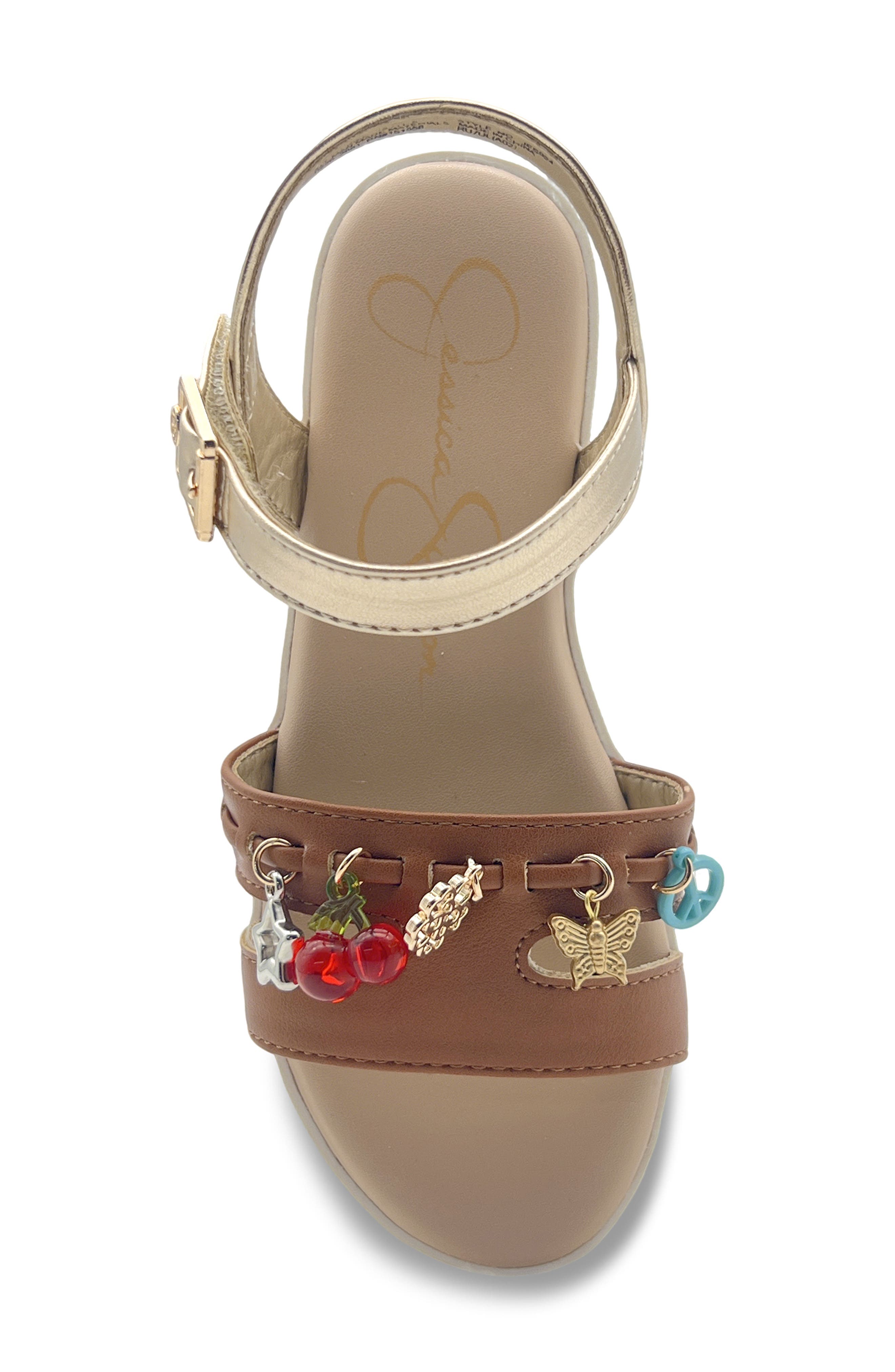 Kids' Ciara Gracie Sandal, Alternate, color, COGNAC