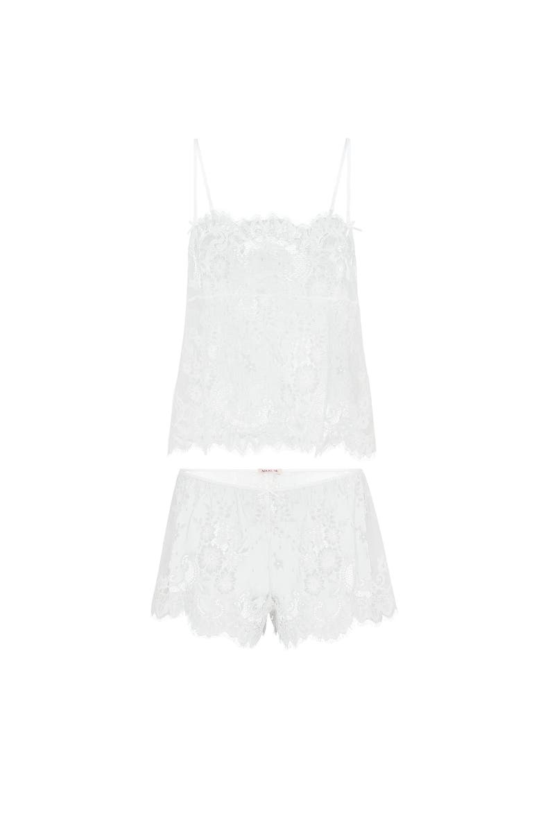 Adore Me Hopie Camisole & Short Set Lingerie, Alternate, color, White