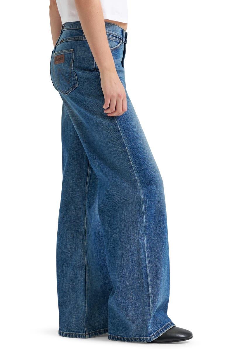 Wrangler Western High Waist Wide Leg Jeans, Alternate, color,