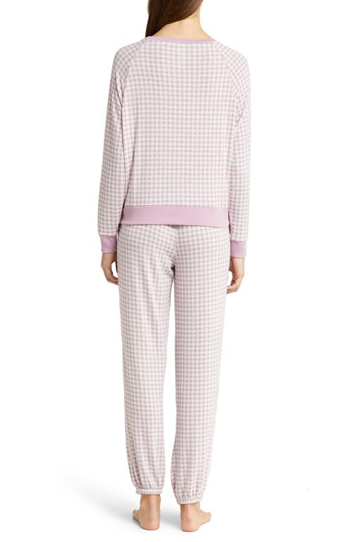 Honeydew Star Seeker Jersey Pajamas In Serenity Gingham
