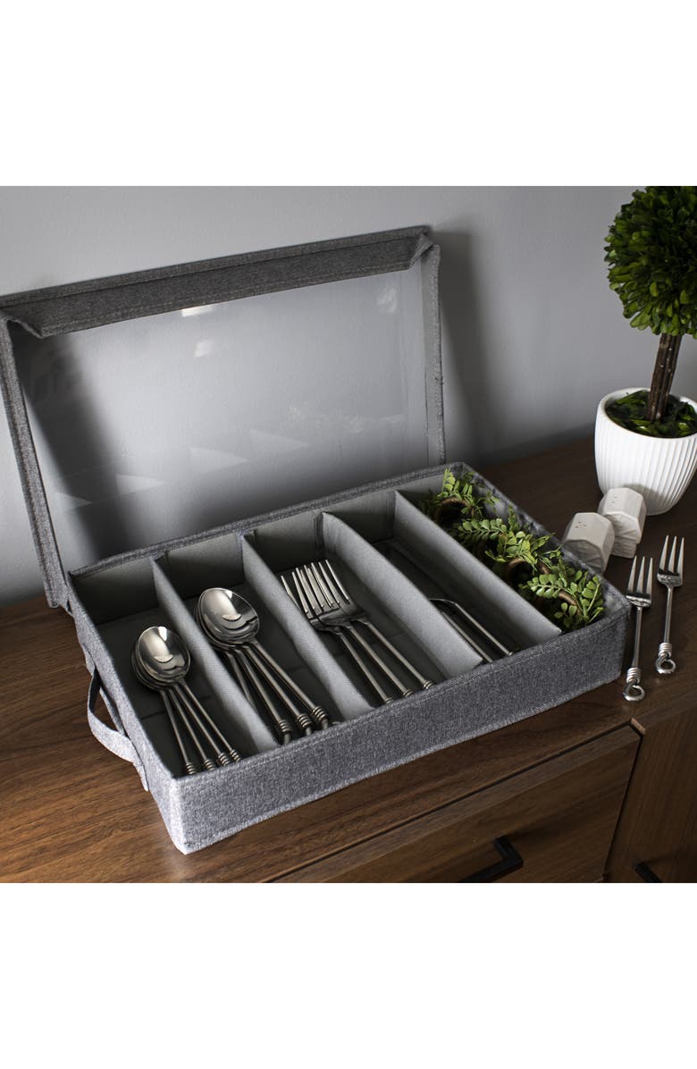 SORBUS Lidded Cutlery Organizer, Alternate, color, 
