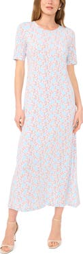 Vince Camuto Floral Print Maxi Dress