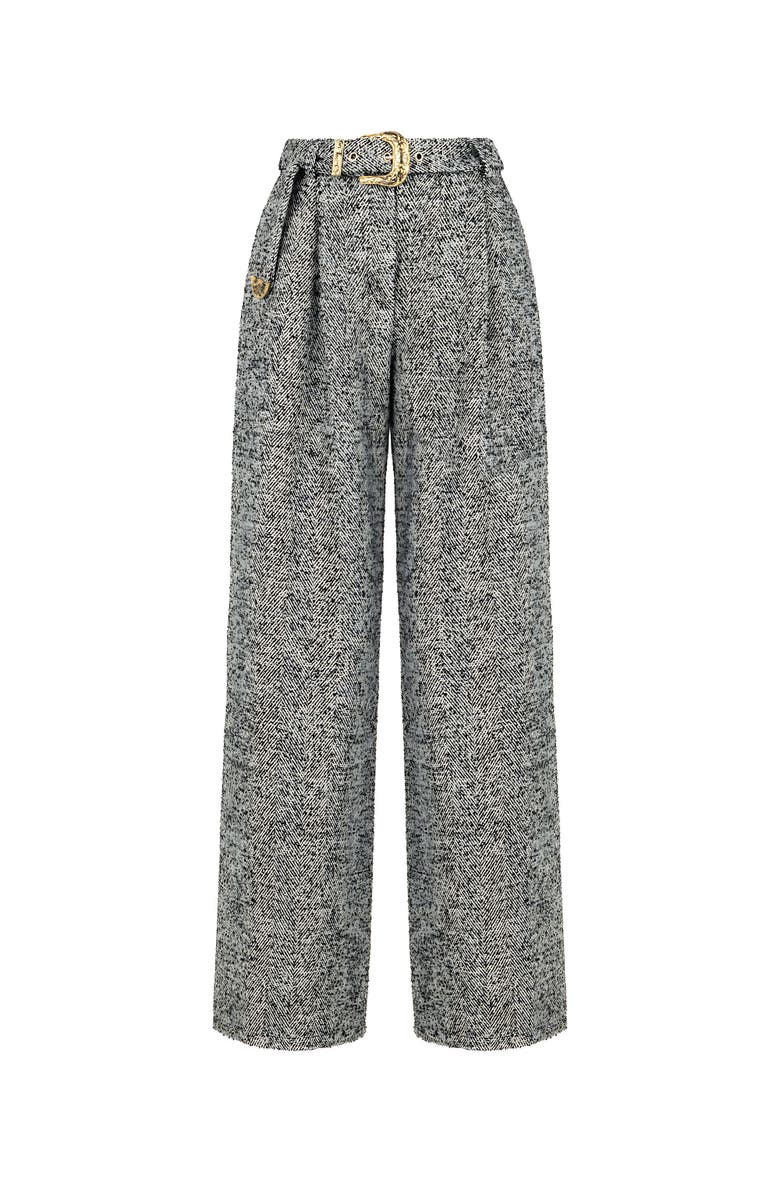 Nocturne Belted High Waist Pants, Alternate, color, 