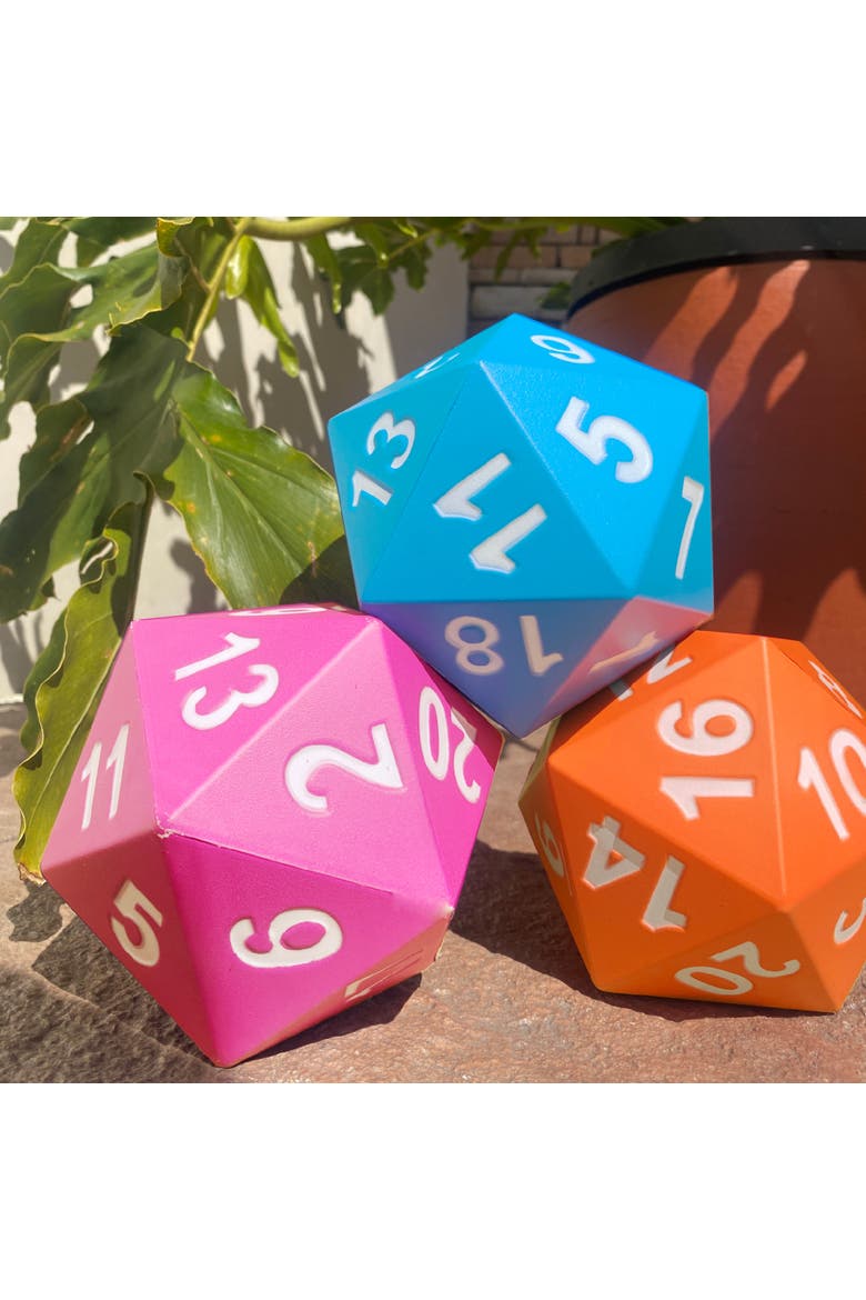 Giant D20 Foam Dice Green, Alternate, color, Green