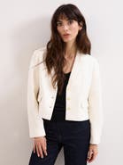 Phase Eight Adria Cropped Textured Jacket Blazer