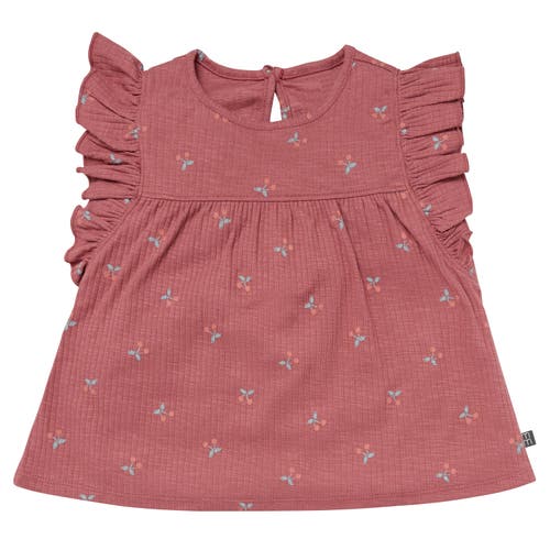 Modern Moments™ By Gerber Flutter Sleeve Top And Shorts Set In Dk Rose Cherries