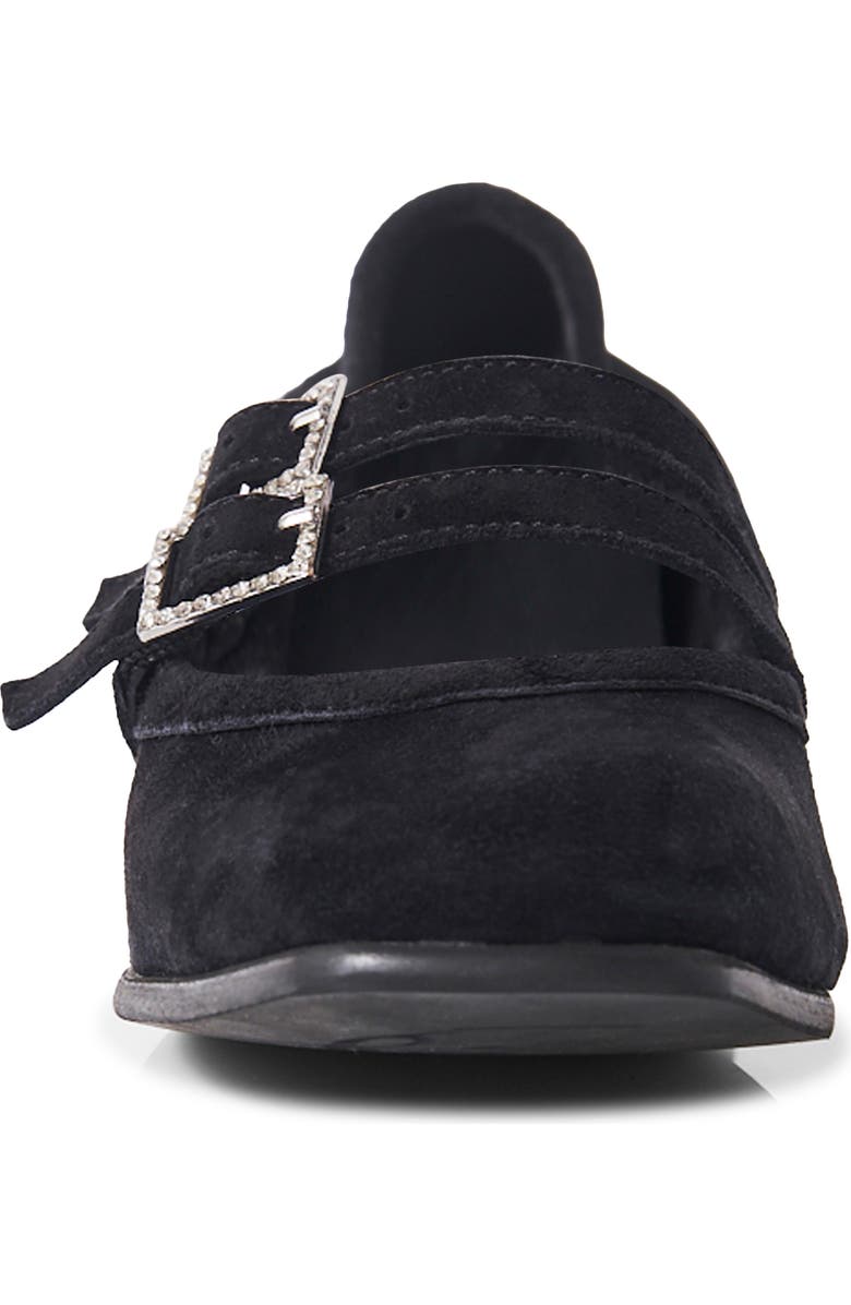 Free People Gemini Rhinestone Buckle Ballet Flat, Alternate, color,