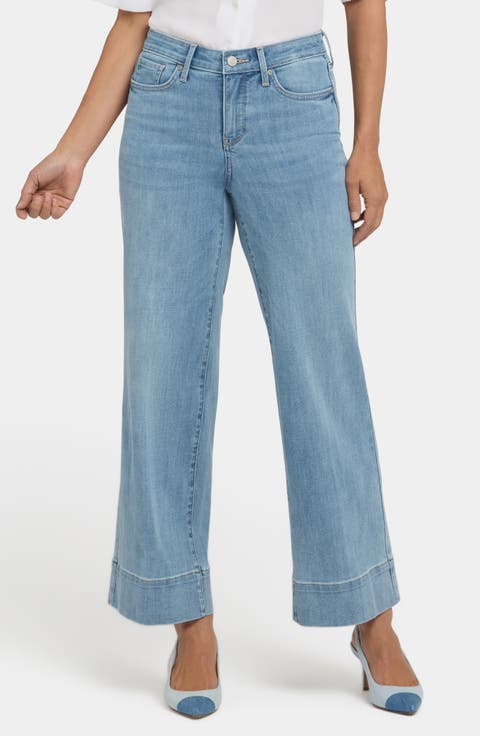 Teresa High Waist Wide Leg Ankle Jeans (Regular & Petite)