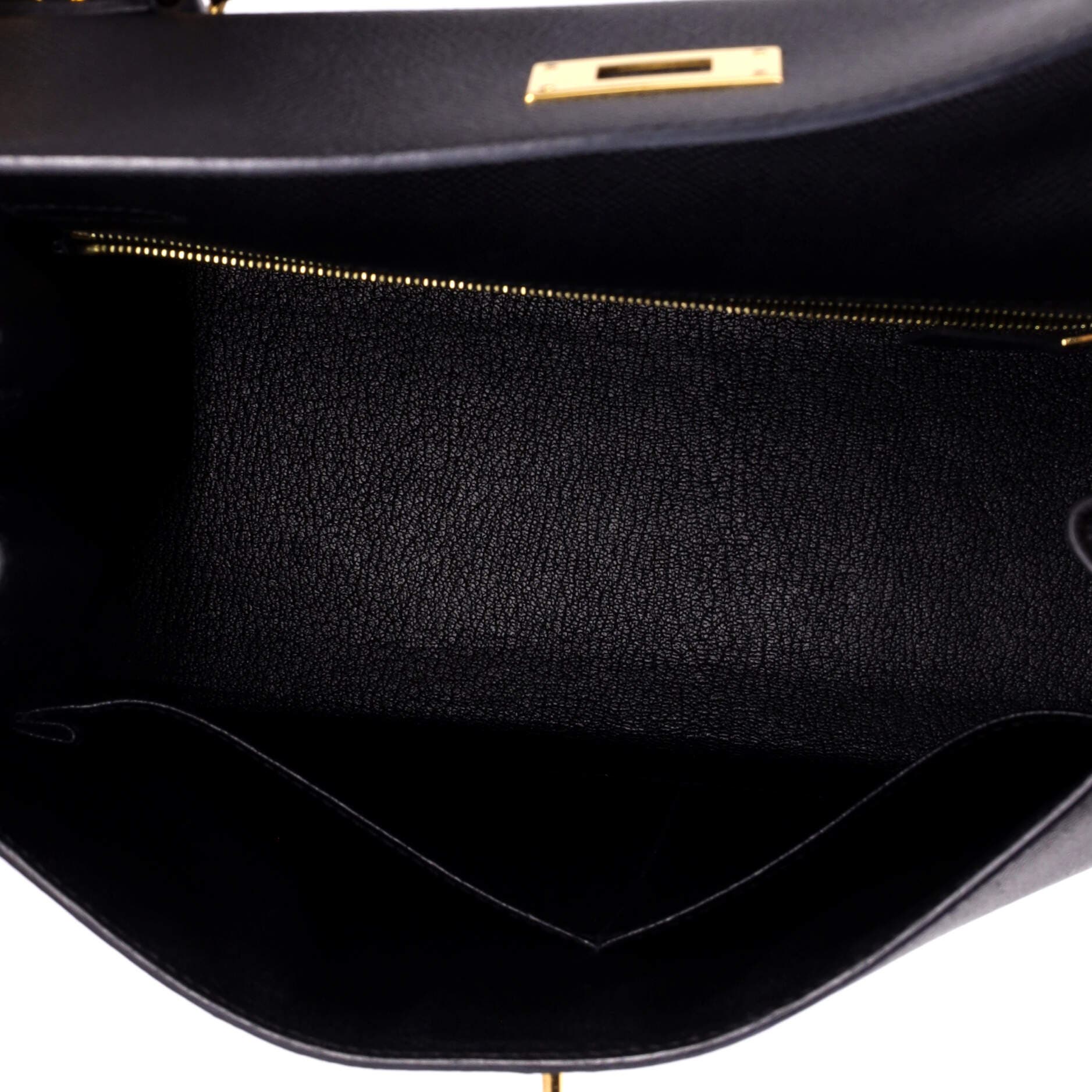 Kelly Handbag Black Epsom with Gold Hardware 28, Alternate, color, Black
