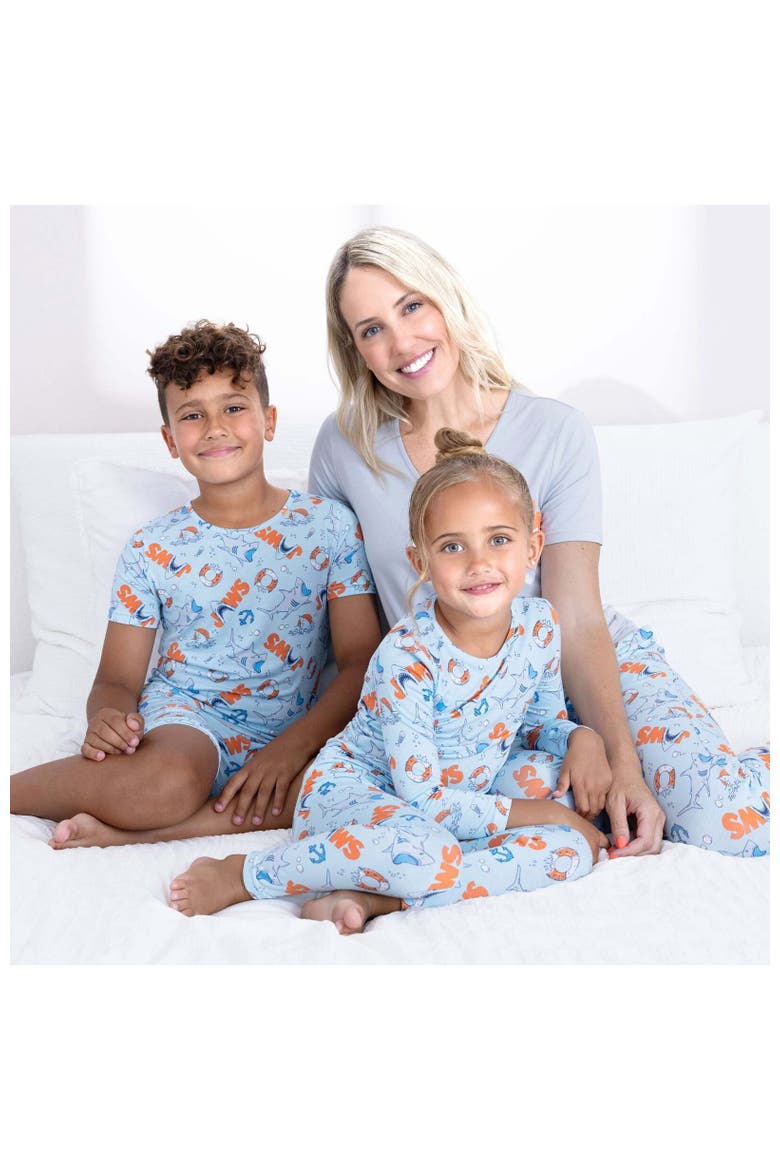 JAWS Kids 2-Piece Short Sleeve & Shorts Pajama Set, Alternate, color, JAWS