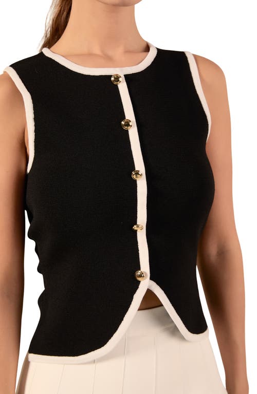 Endless Rose Contrast Knit Vest