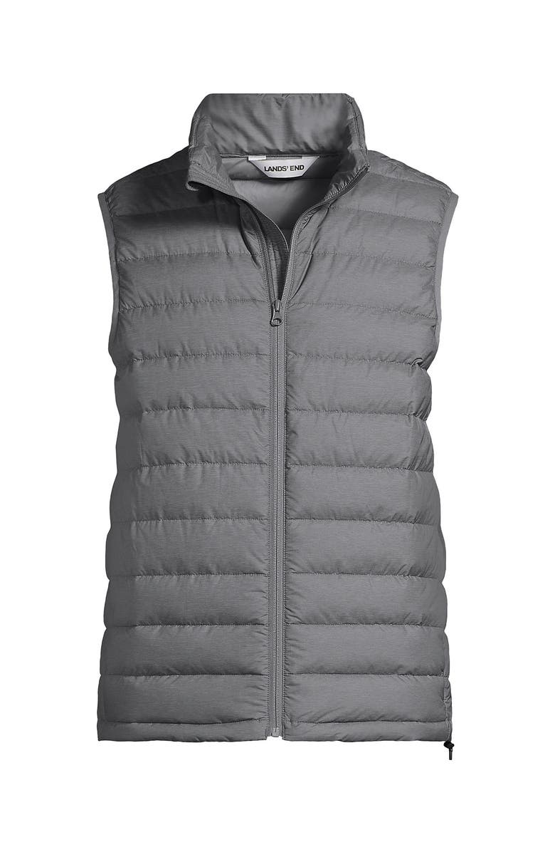 Lands' End Wanderweight Ultralight Packable Down Vest, Alternate, color, Mica Heather