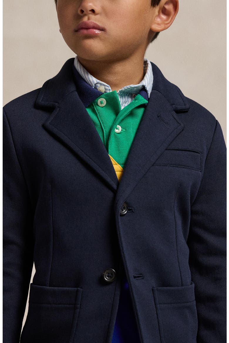 Kids' Double Knit Blazer, Alternate, color, AVIATR NVY