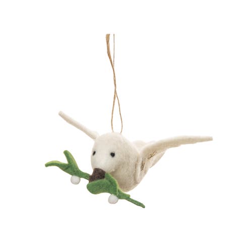 Dove Fabric Christmas Tree Ornament