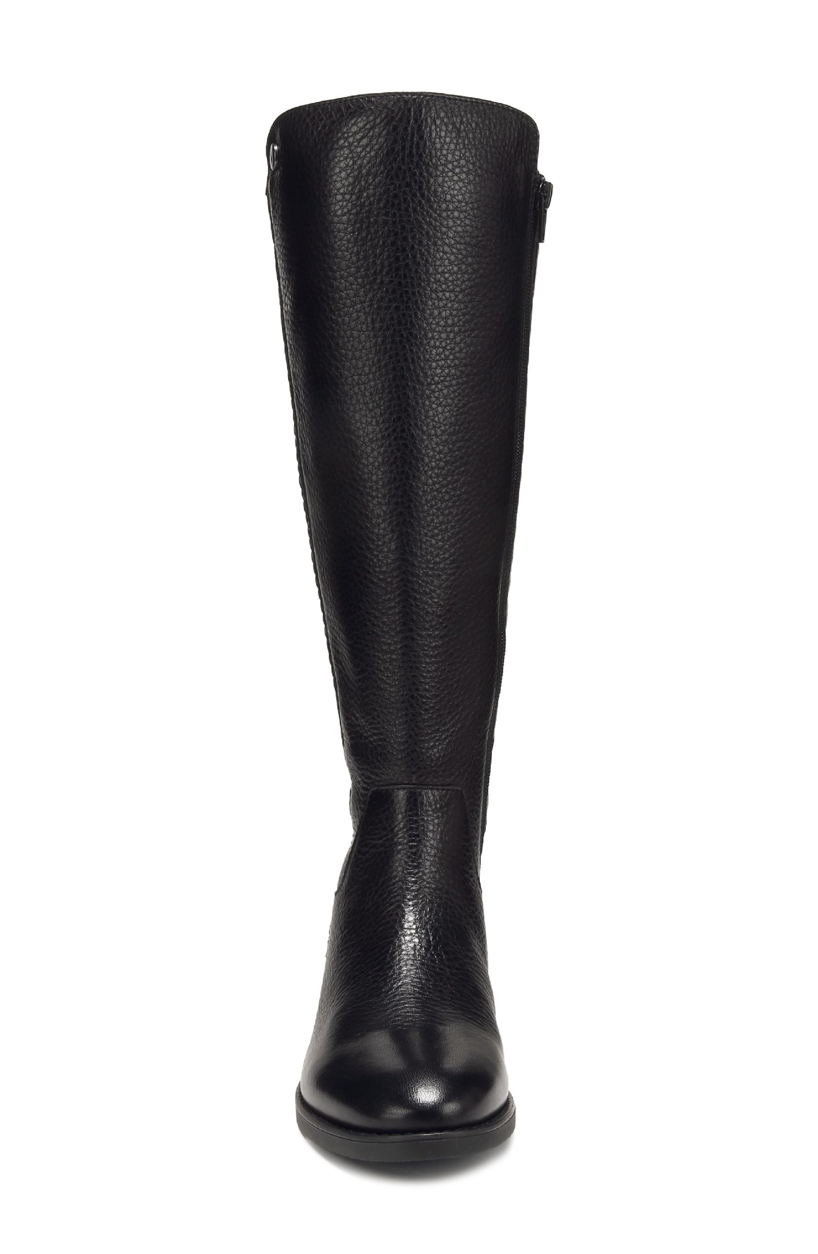 Reagan Knee High Boot, Alternate, color, BLACK LEATHER