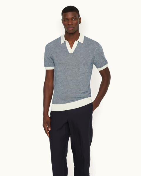 Horton Merino Tailored-Fit Polo Shirt