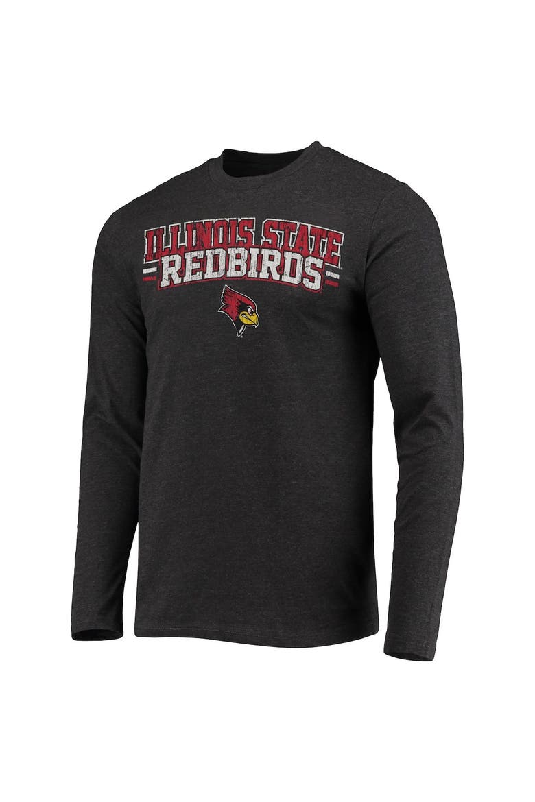 Men's Concepts Sport Red/Heathered Charcoal Illinois State Redbirds Meter Long Sleeve T-Shirt & Pants Sleep Set, Alternate, color, Red
