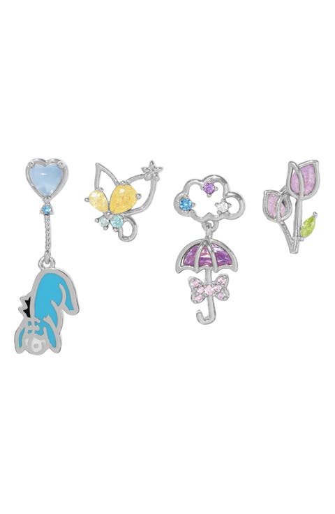 Disney Eeyore Set of 4 Stud Earrings