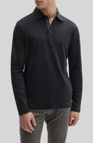 Robert Barakett Georgia Long Sleeve Pima Cotton Polo