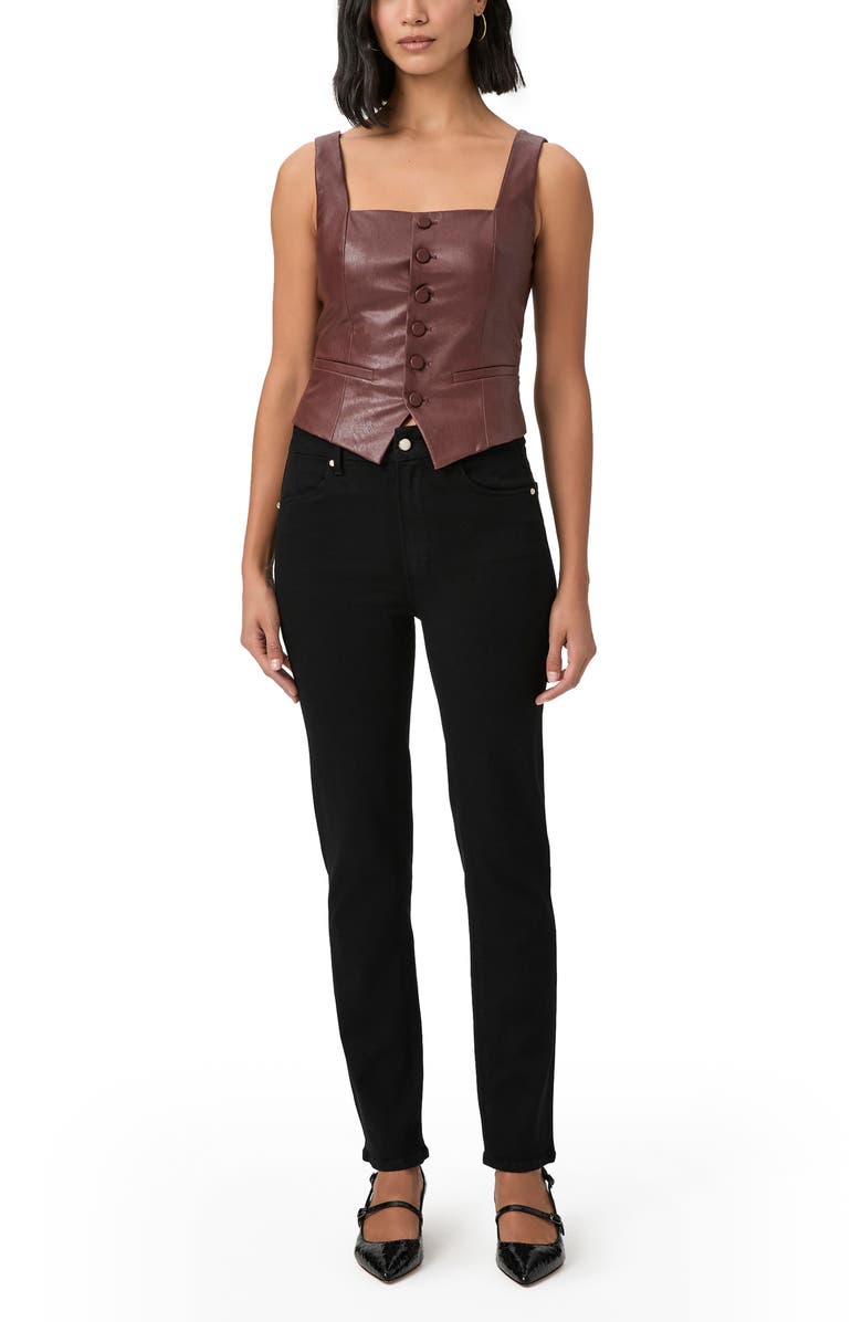 PAIGE Gemma Skinny Jeans, Alternate, color, Boss Black