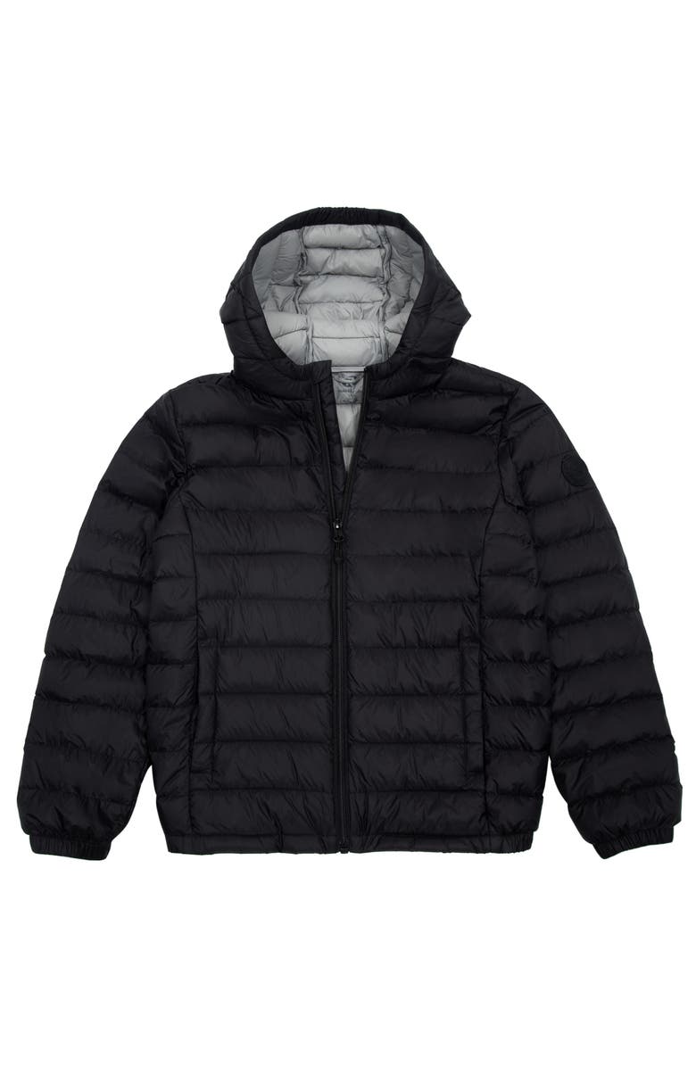 Rokka&Rolla Kids' Ultra Light Quilt Packable Down Jacket, Alternate, color, Very Black