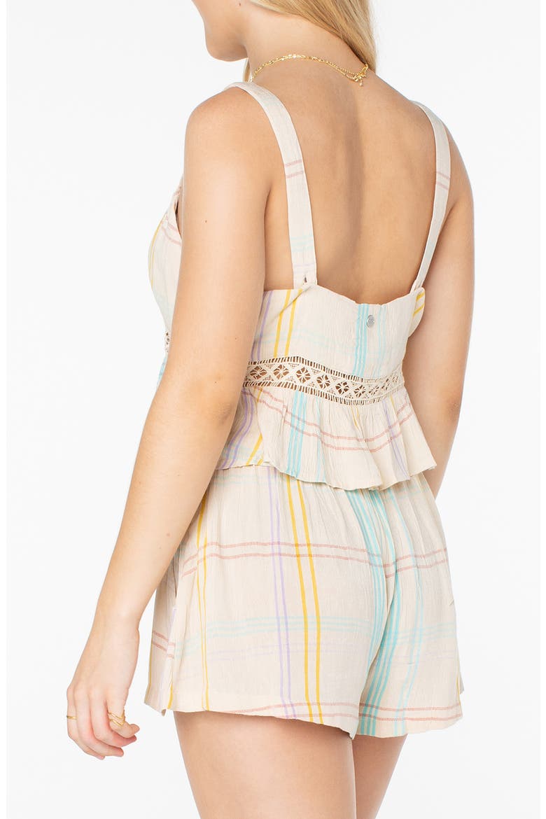 Island Time Open Stitch Tank, Alternate, color, PARCHMENT WINDOWPANE PLAID