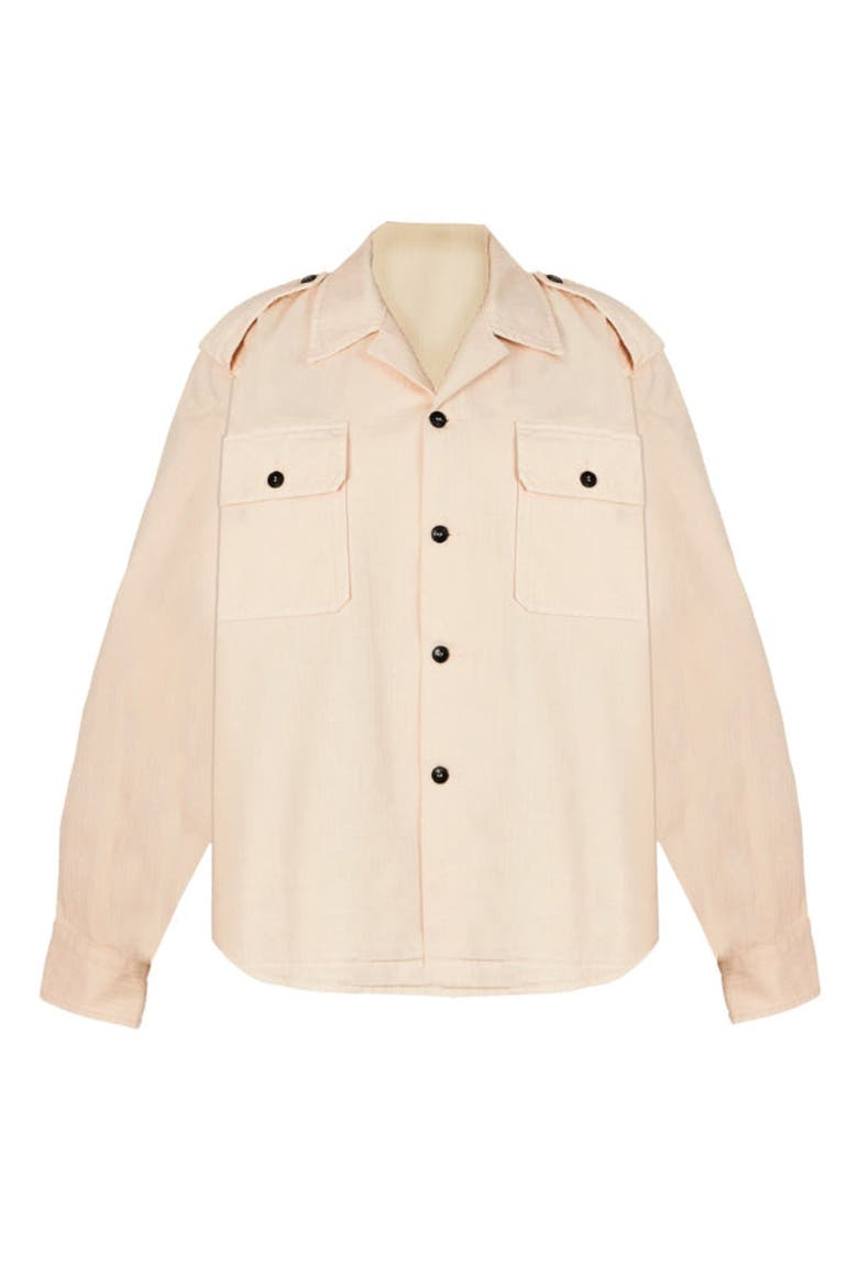 Bonniet Herringbone Shirt, Main, color, OFF WHITE