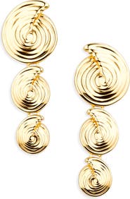 Missoma Spiral Statement Drop Earrings