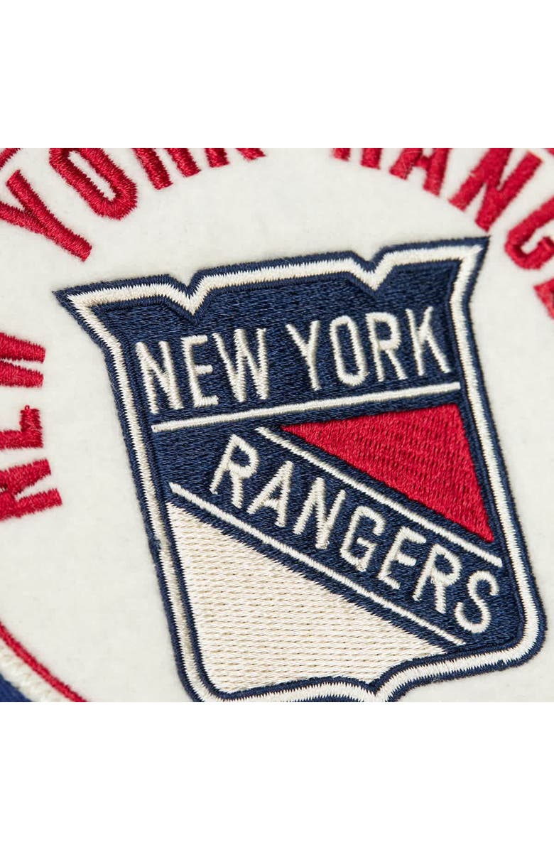 Mitchell & Ness Men's Mitchell & Ness Blue New York Rangers Vintage Coaches Cotton Twill Full-Zip Jacket, Alternate, color, Blue