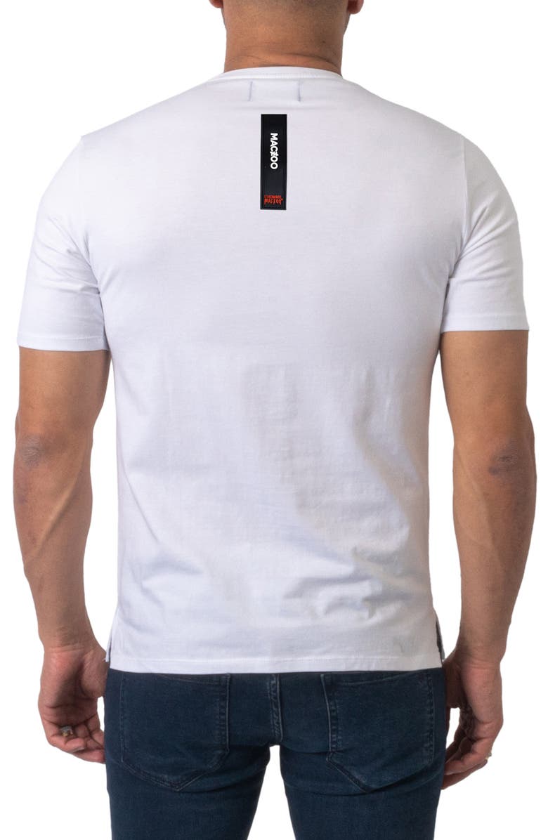 Maceoo Barcode Stretch Cotton Graphic Tee, Alternate, color,