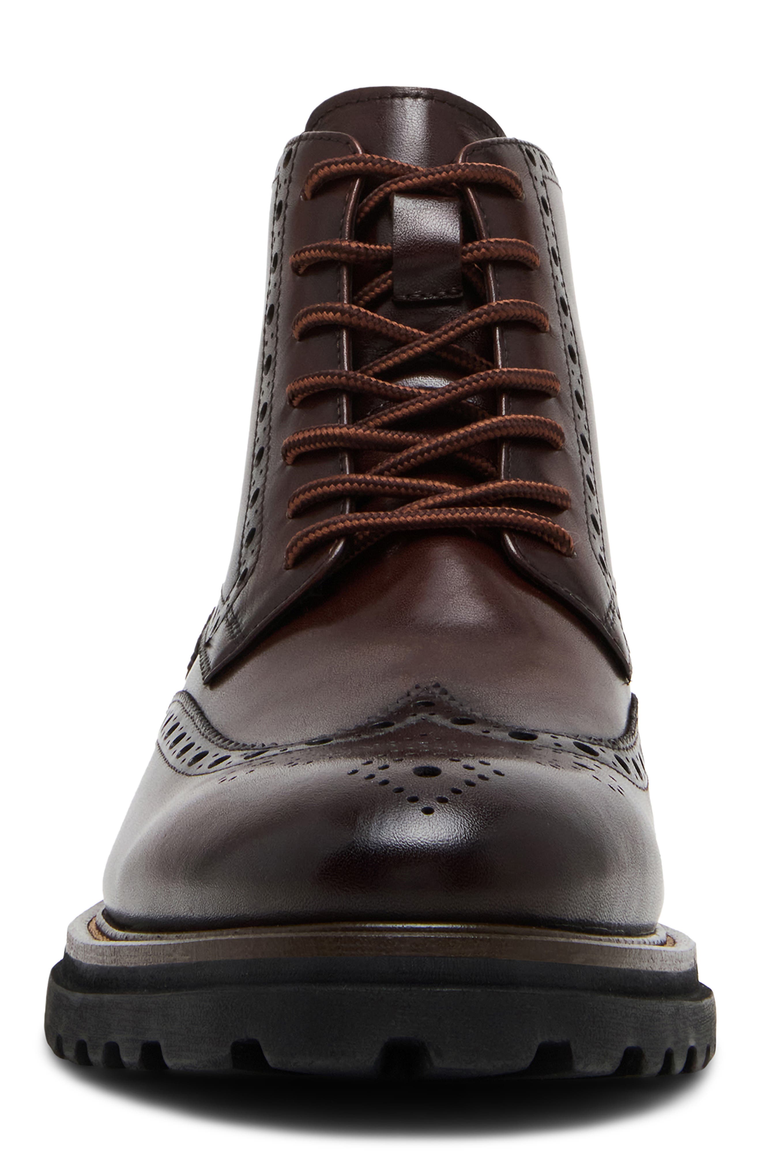 Steve Madden Kierson Lace-Up Boot, Alternate, color, Brown